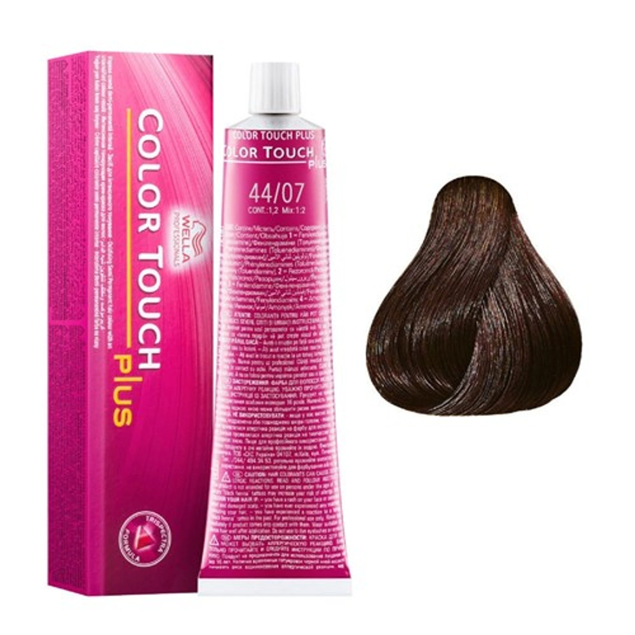 Wella Color Touch Hajszínező - 44/07 60ml Medium Brown Natural Brown képe 1